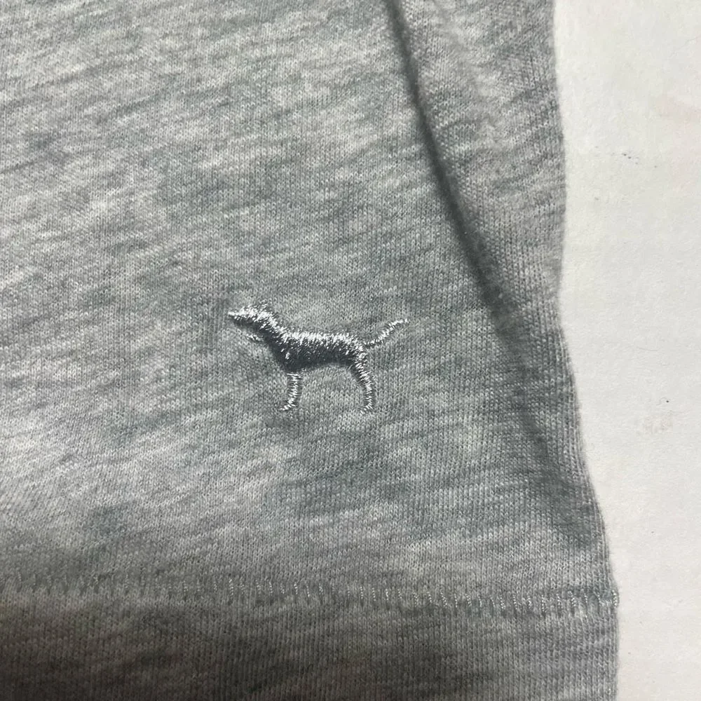 BNWOT Victoria’s Secret PINK Gray knitsequin short sleeve tshirt S PRICE FIRM - Picture 9 of 11